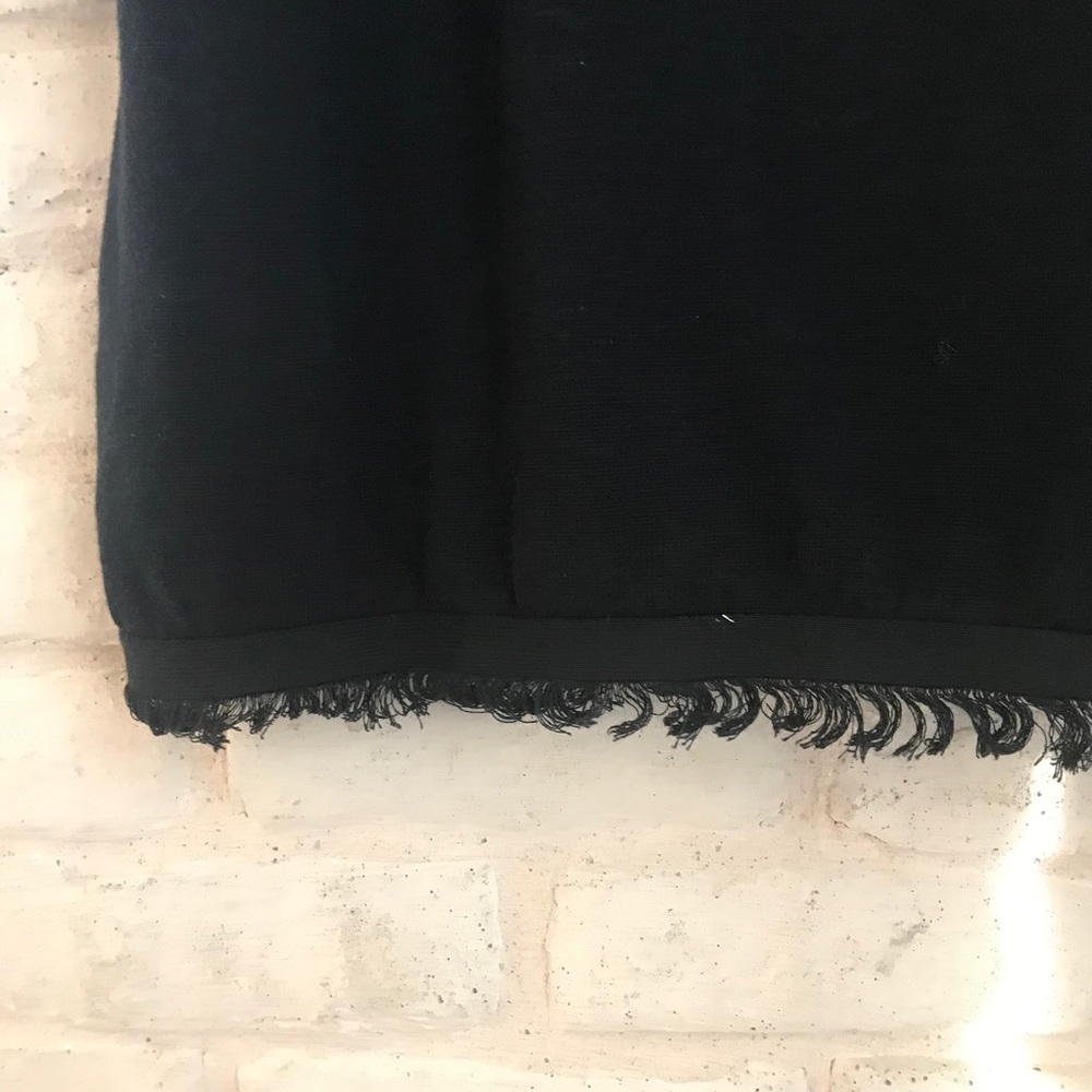 🥳HP🥳THML Black Short Sleeve White Dots Tassels L - Picture 11 of 12